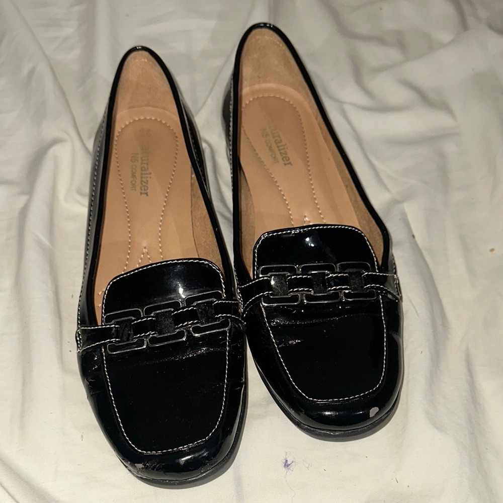 Naturalizer Glossy Black Women's Loafers